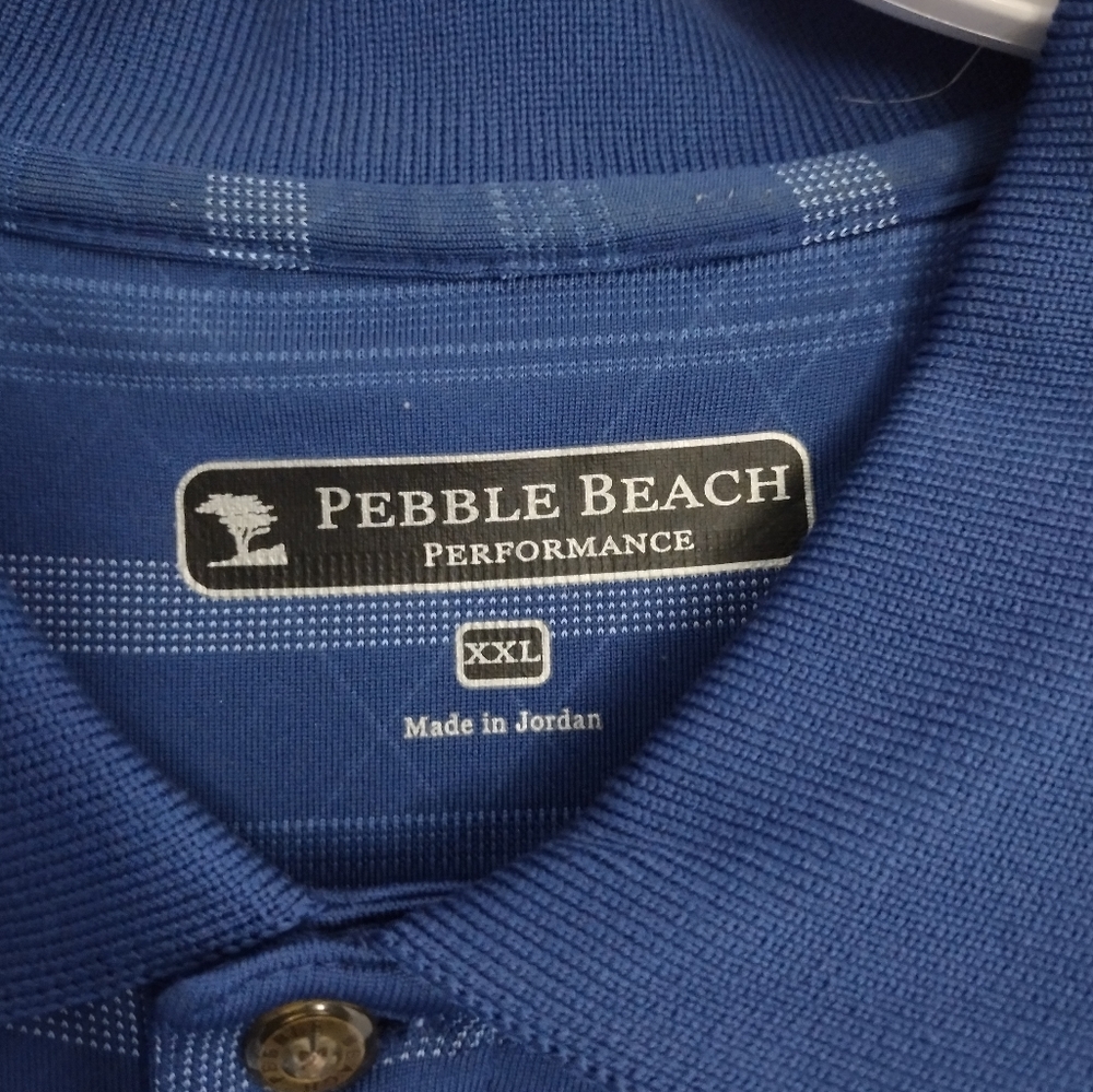 Pebble Beach men's golf polo